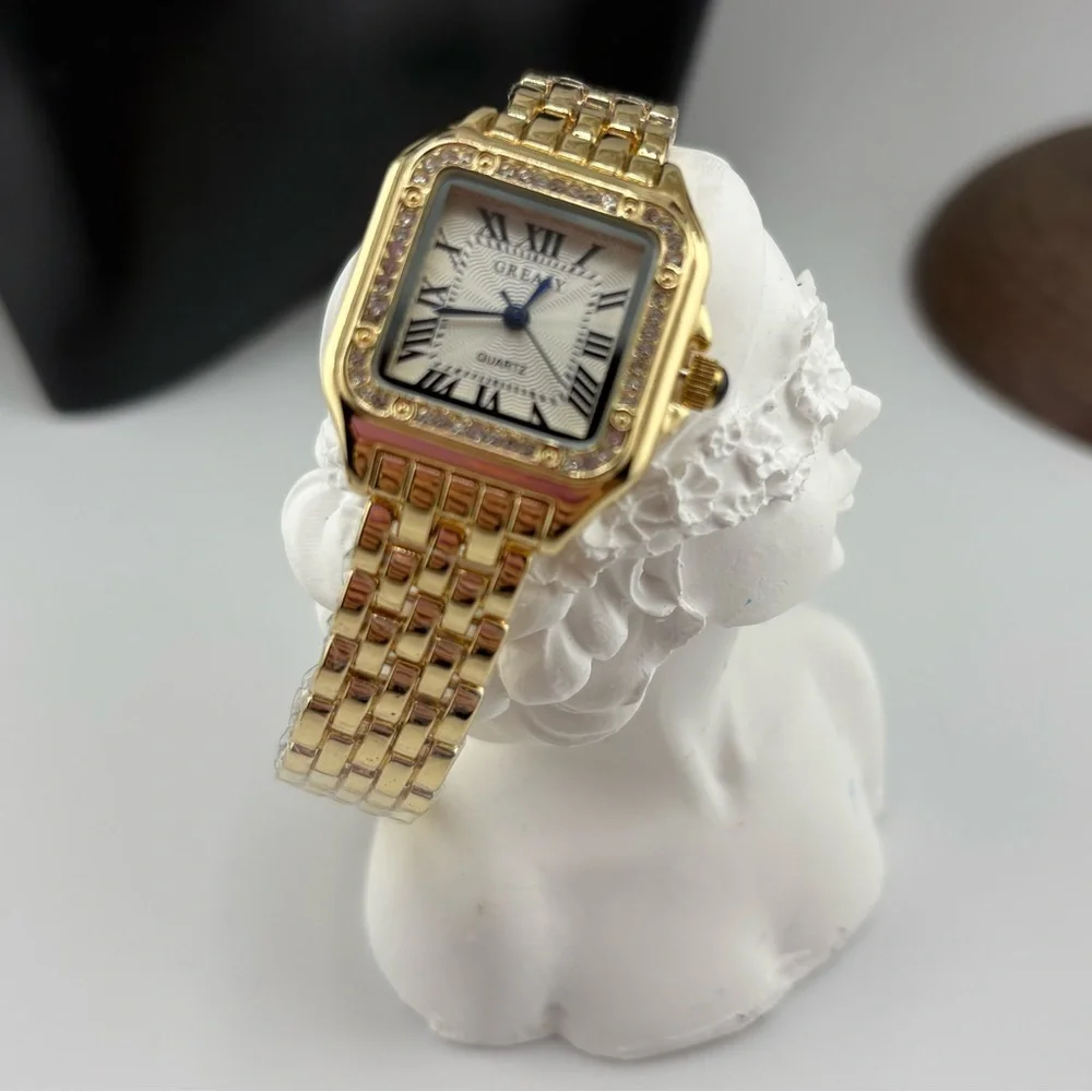 Panthère Gold Plated Stainless Steel Watch